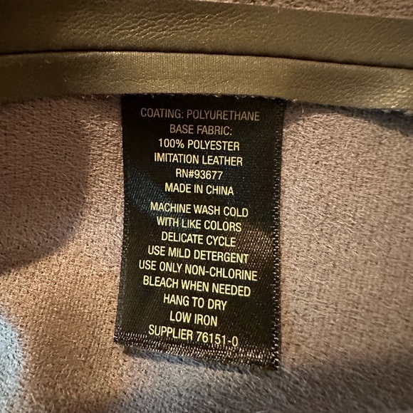 Worthington Faux Leather Jacket size XL - Picture 5 of 8